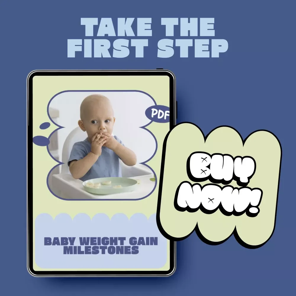 Baby Weight Gain Milestones Checklist | Printable Newborn to 12 Month Growth Tracker | Pediatric-Inspired Baby Weight Gain Milestones Guide