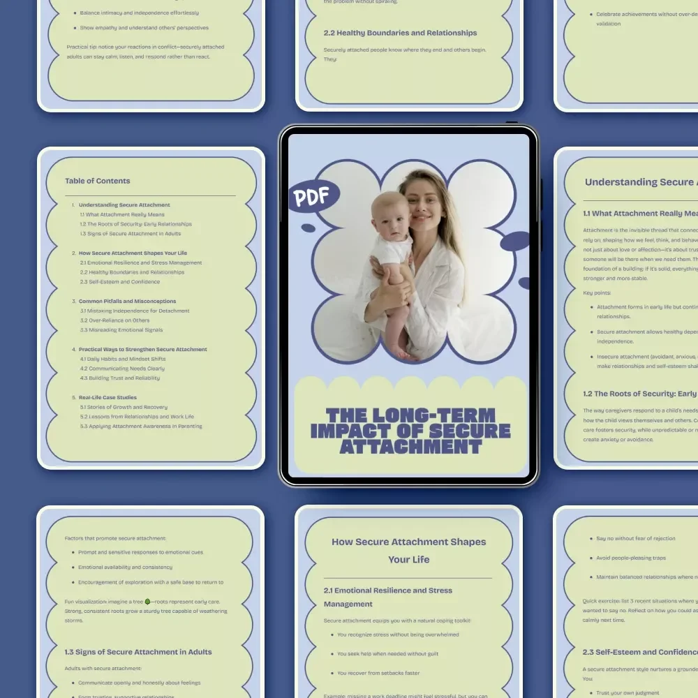 The Long-Term Impact of Secure Attachment | Emotional Growth & Relationships eBook | what secure attachment means long term