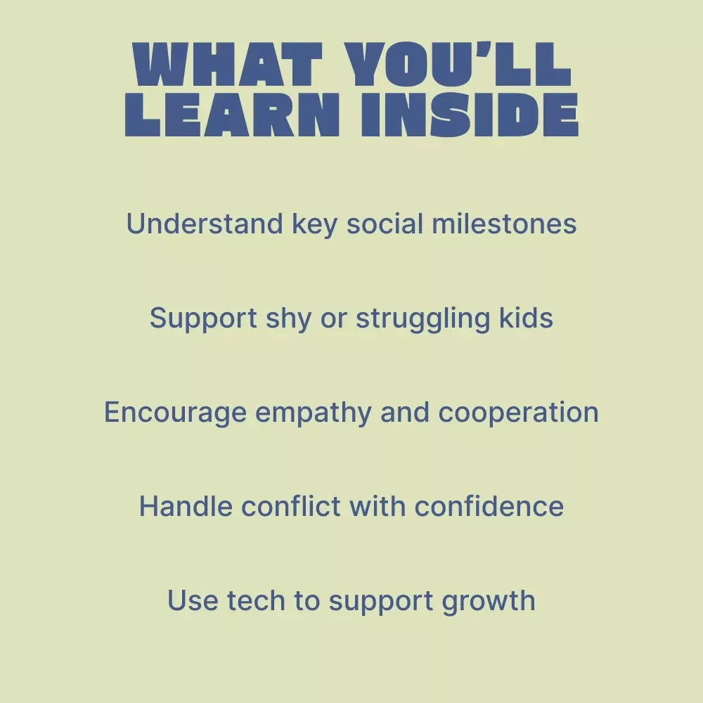 Boost Your Child’s Social Skills – Practical Parent Guide with kids social skills development tips | Digital Download for Confident, Kind Kids