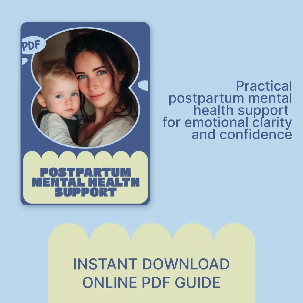 Postpartum Mental Health Support | Compassionate Postpartum Mental Health Support eBook for New Moms, Emotional Healing, Self-Care & Long-Term Well-Being
