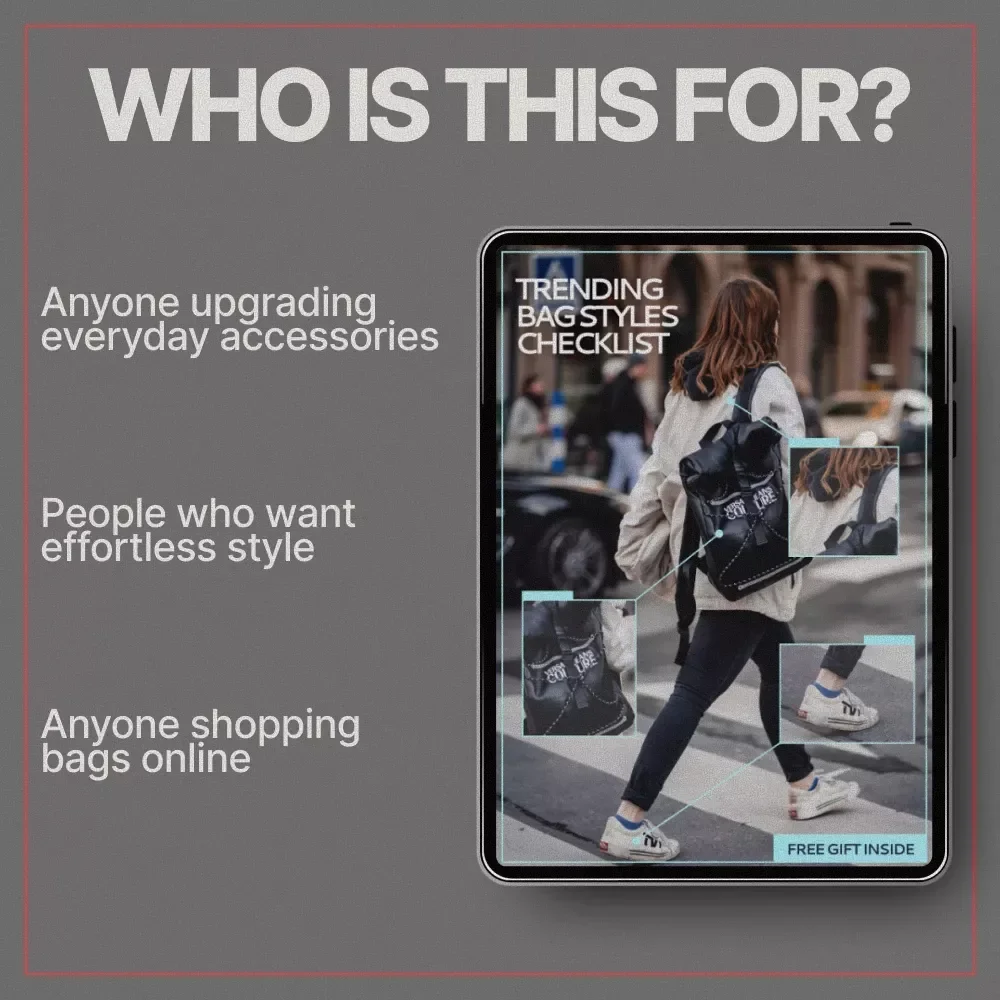 Trending Bag Styles Checklist – Fashion Trend Guide, Style Planning Tool, Instant Digital Download for Anyone Asking what bag styles are trending now