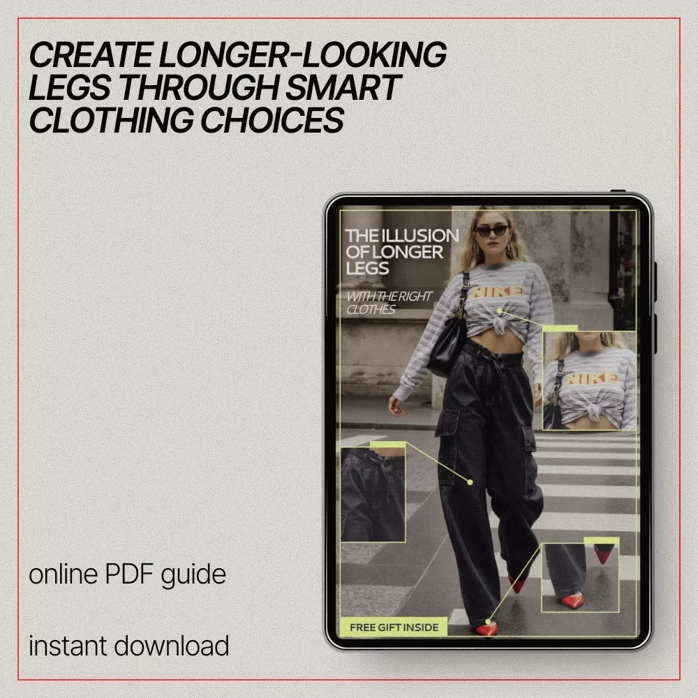 The Illusion of Longer Legs with the Right Clothes – Style Guide eBook | What Clothes Make Legs Look Longer | Smart Outfit Formulas for a Taller Silhouette