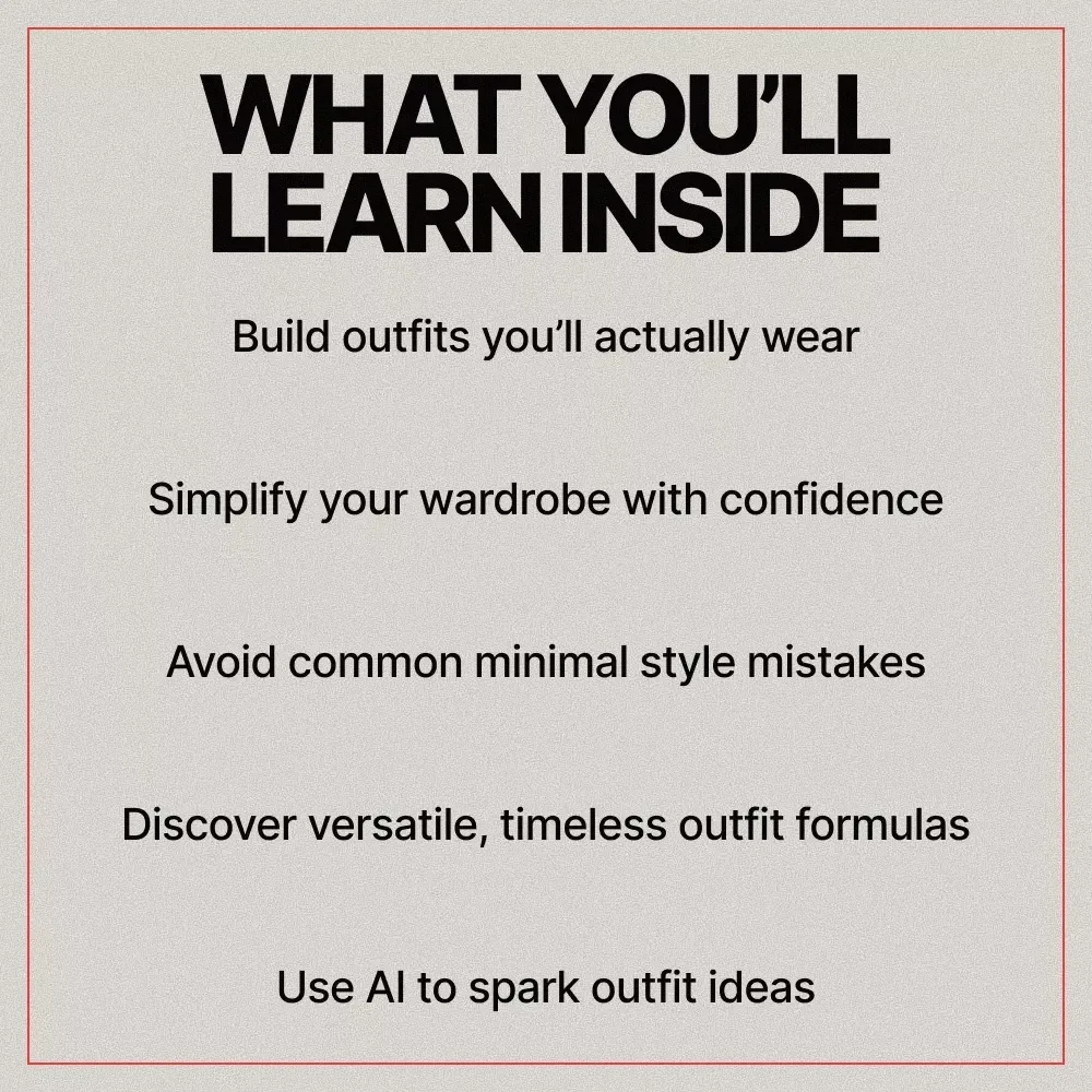 Minimal Outfit Trends You’ll Actually Wear | Minimal Fashion Guide, Capsule Wardrobe eBook, Everyday Minimal Looks, AI Style Guide Digital Download