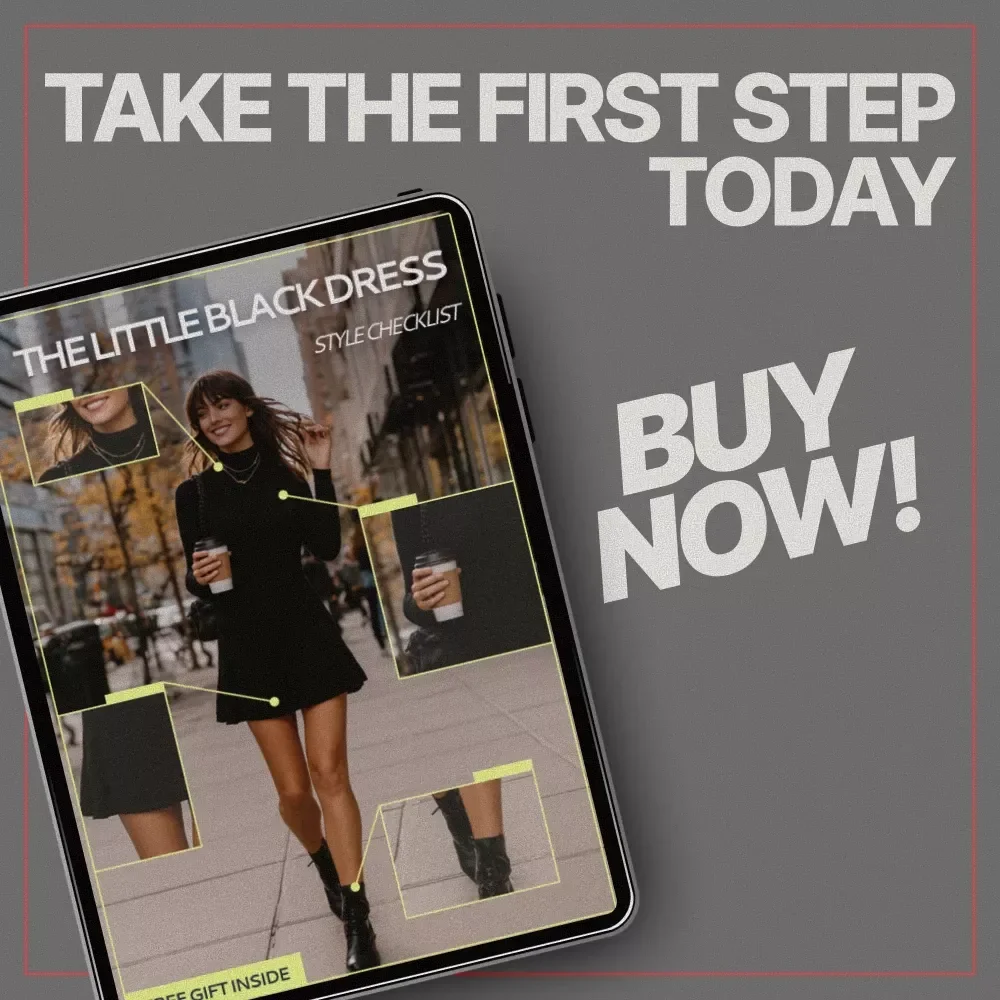 The Little Black Dress Style Checklist | Ultimate LBD Styling Guide, Wardrobe Essentials eBook, Fashion Fit & Silhouette Guide, Digital Download