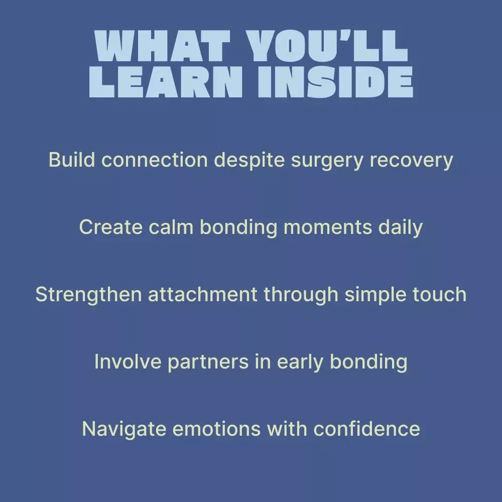 Bonding After a C-Section | Gentle Guide for New Moms on how to bond after c section birth | Digital eBook Download