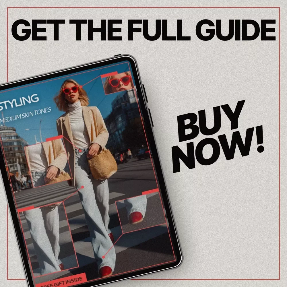 Styling Medium Skin Tones – eBook Guide on what outfits suit medium skin tones, Color Matching, Outfit Ideas & Everyday Style Confidence