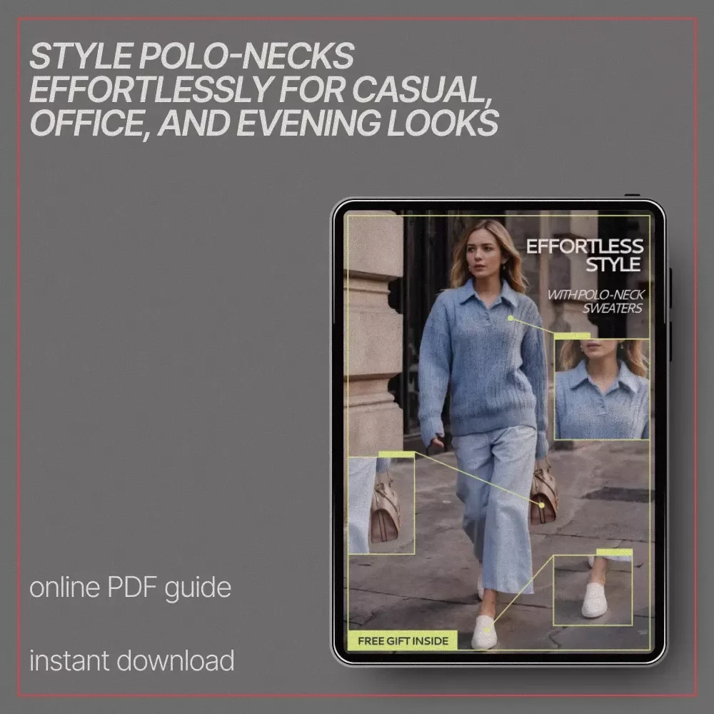 Effortless Style with Polo-Neck Sweaters | Chic Outfit Ideas with Polo-Neck Sweaters Guide | Everyday, Office & Evening Looks