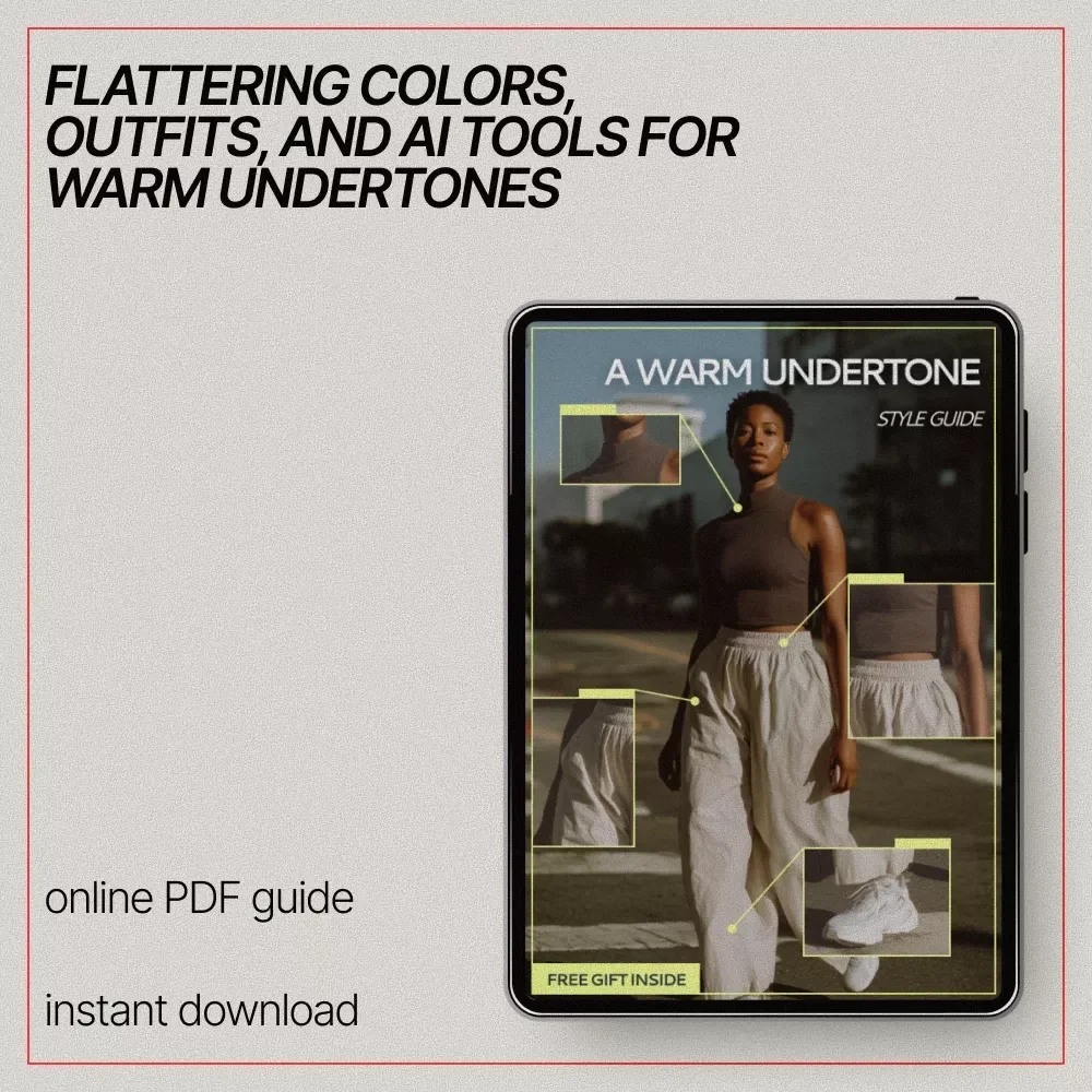 A Warm Undertone Style Guide | Ebook on What Outfit Colors Suit Warm Undertones | Effortless Color Matching & Capsule Wardrobe