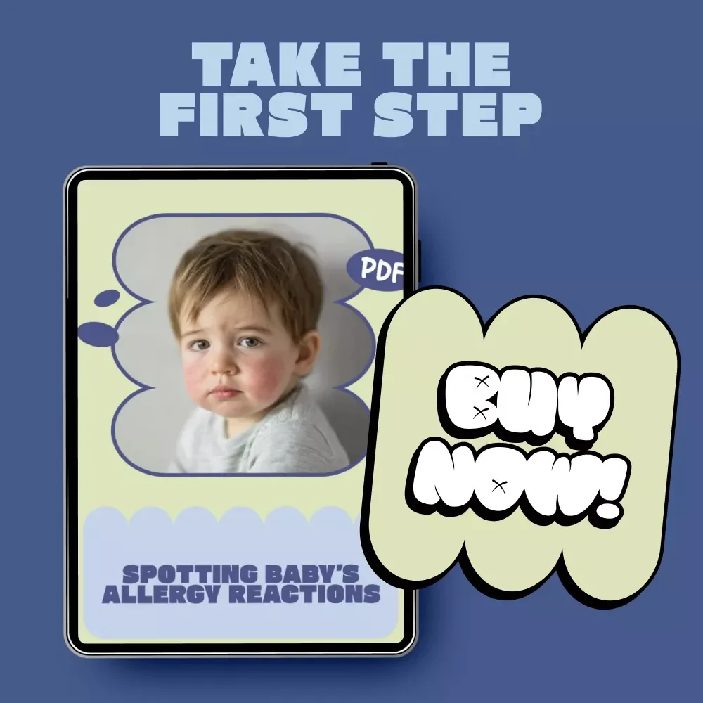 Spotting Baby’s Allergy Reactions | Printable Checklist for New Parents | Signs of Baby Allergy Reactions Tracker & Early Warning Guide