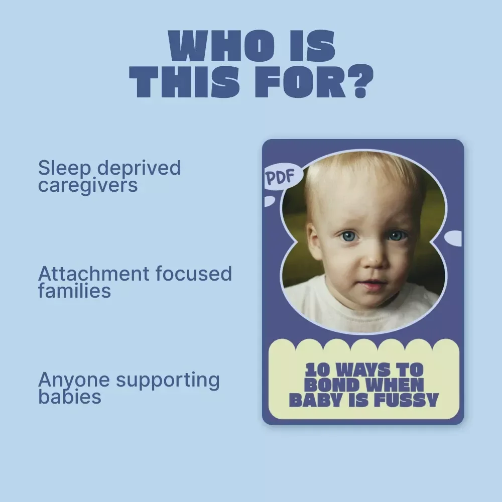 10 Ways to Bond When Baby is Fussy | Gentle Bonding Checklist for New Parents | How to Bond When Baby Is Fussy