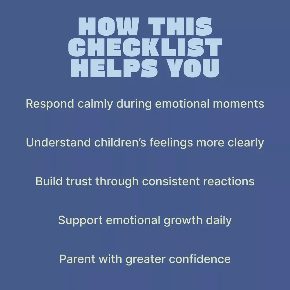 A Checklist for Sensitive Parenting – Printable Gentle Parenting Guide Highlighting the Benefits of Sensitive Parenting for Kids