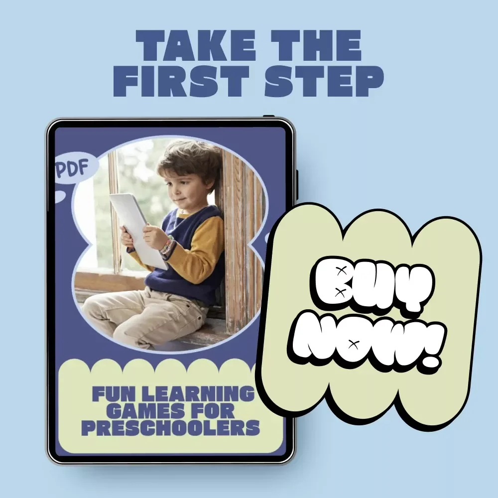 Fun Learning Games for Preschoolers | Printable Educational Checklist for Play-Based Learning, Early Math & Literacy Activities, Easy At-Home Preschool Games