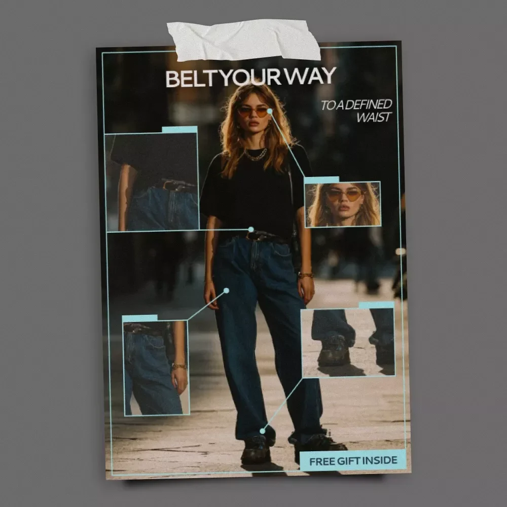 Belt Your Way to a Defined Waist – Style Checklist Answering what belts help define the waist look | Instant Digital Download