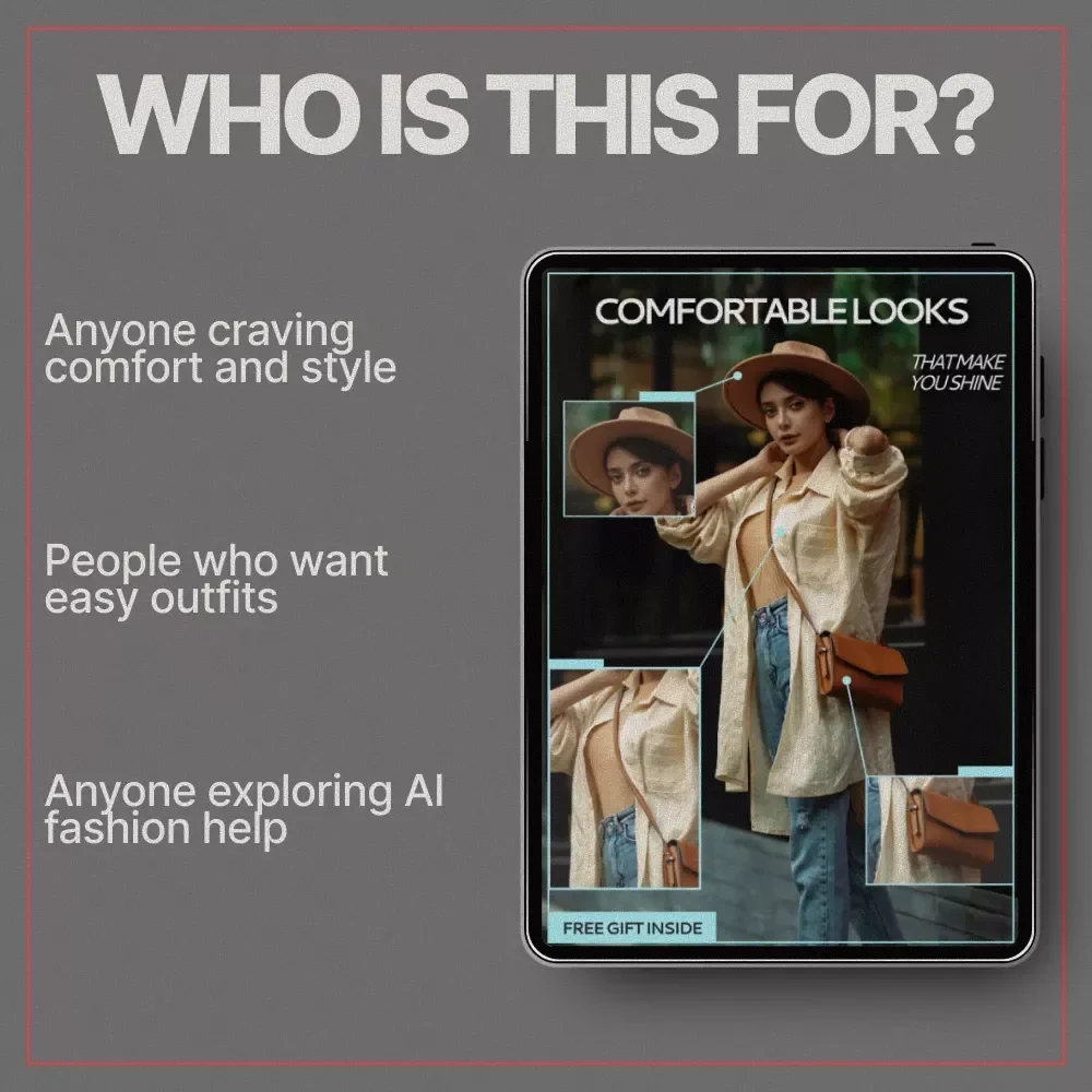 Comfortable Looks That Make You Shine – eBook on What Clothes Feel Comfortable and Stylish, Chic Everyday Outfits, Confidence-Boosting Wardrobe Guide