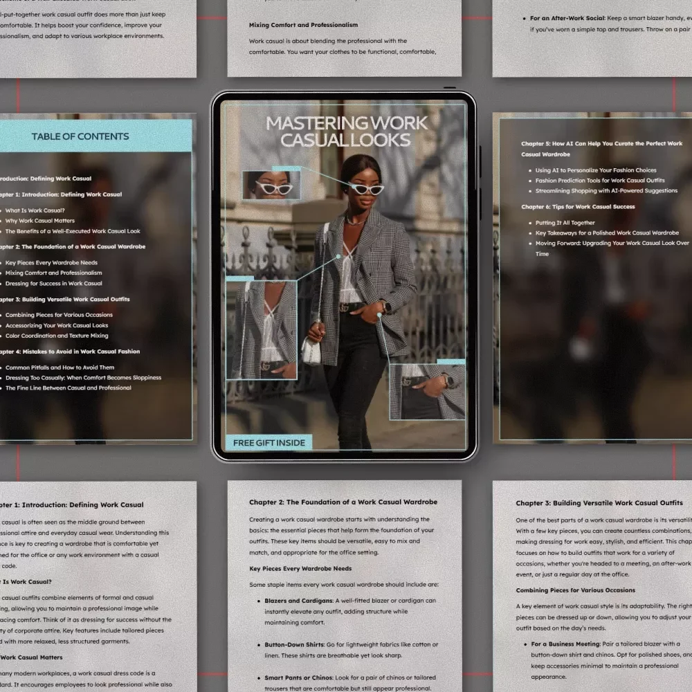 Mastering Work Casual Looks | What Outfits Are Good for Work Casual eBook | Modern Office Style Guide