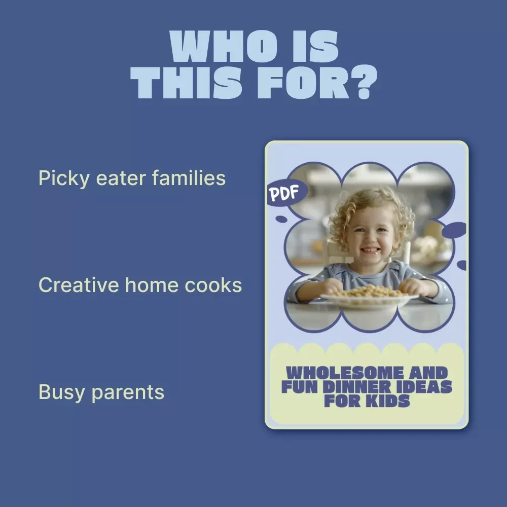 Wholesome and Fun Dinner Ideas for Kids – Printable Checklist for Easy Children Dinner Ideas, Family-Friendly Meal Planning, Stress-Free Weeknight Dinners