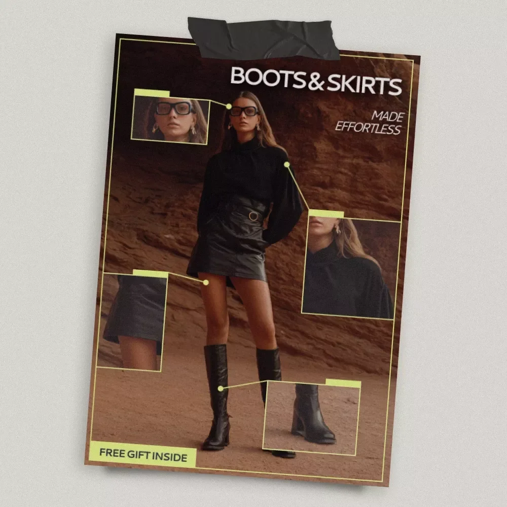 Boots & Skirts Made Effortless | Style Guide eBook for Outfit Ideas with Boots and Skirts | Everyday to Chic Looks