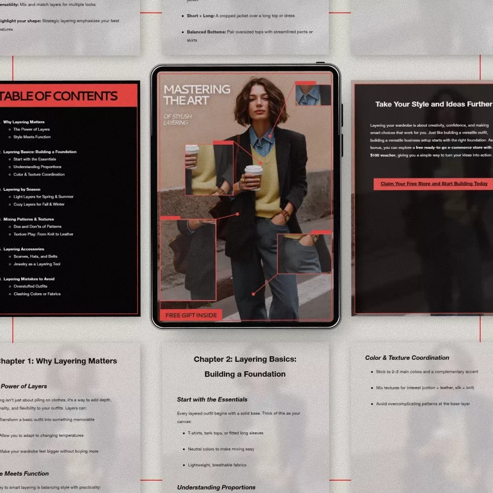 Mastering the Art of Stylish Layering | Fashion eBook Guide to Smart Outfits, Seasonal Styling & Layering Methods to Look Stylish