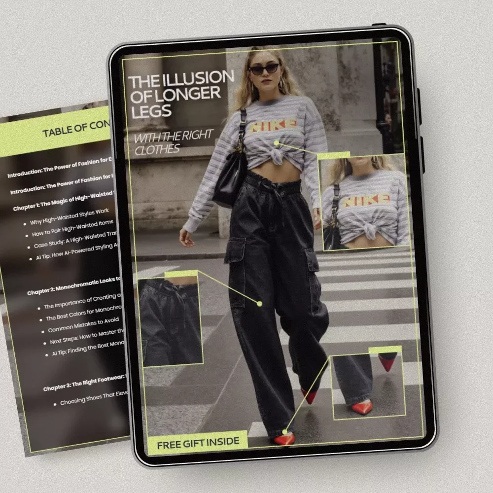 The Illusion of Longer Legs with the Right Clothes – Style Guide eBook | What Clothes Make Legs Look Longer | Smart Outfit Formulas for a Taller Silhouette