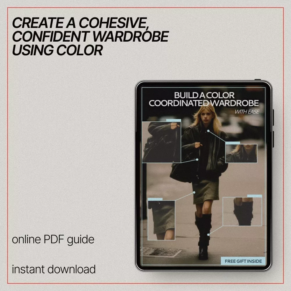 Build a Color Coordinated Wardrobe with Ease | eBook Guide on How to Build a Color-Coordinated Wardrobe, Personal Palette, Outfit Matching & Smart Styling