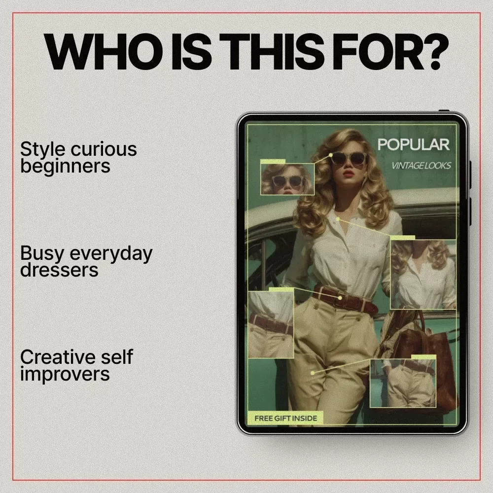 Popular Vintage Looks – A Style Guide Answering what vintage looks are popular | Retro Fashion, Home Decor & AI Inspiration Download