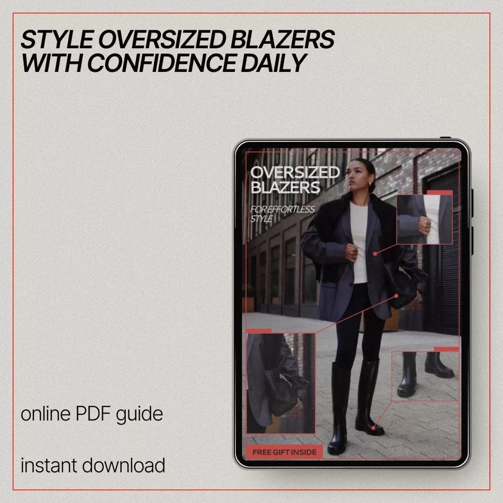 Oversized Blazers for Effortless Style | Complete Style Guide on How to Wear Oversized Blazers with Confidence