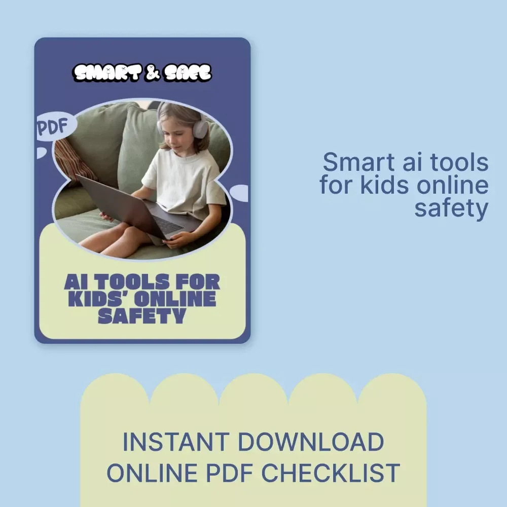 Smart & Safe: AI Tools for Kids’ Online Safety | Printable Checklist for Parents & Families | Digital Download for Confident, Secure Screen Time