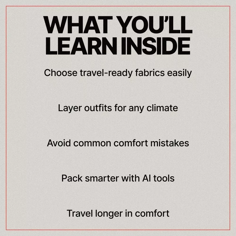 Dressing Smart for Every Journey – Travel Outfit Guide | What Outfits Work for Travel Comfort | Digital Download
