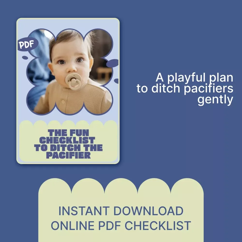 The Fun Checklist to Ditch the Pacifier – Playful Printable Guide for Parents | how to stop using a pacifier with Confidence