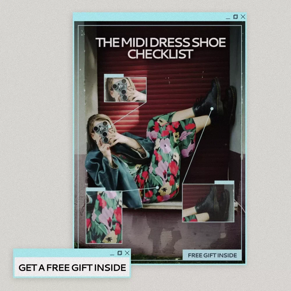 The Midi Dress Shoe Checklist | What Shoes Go With Midi Dresses | Instant Download Style Guide