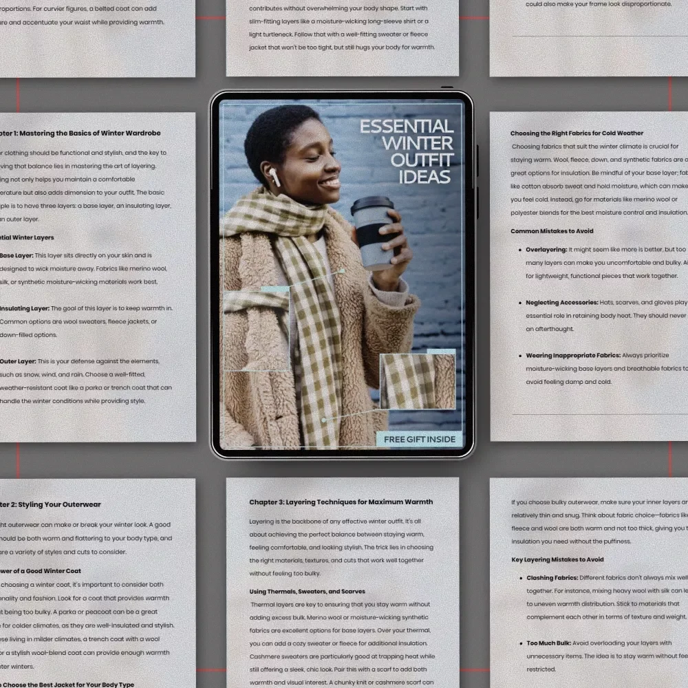 Essential Winter Outfit Ideas – Cozy & Stylish Ebook with Winter Outfit Ideas to Stay Warm