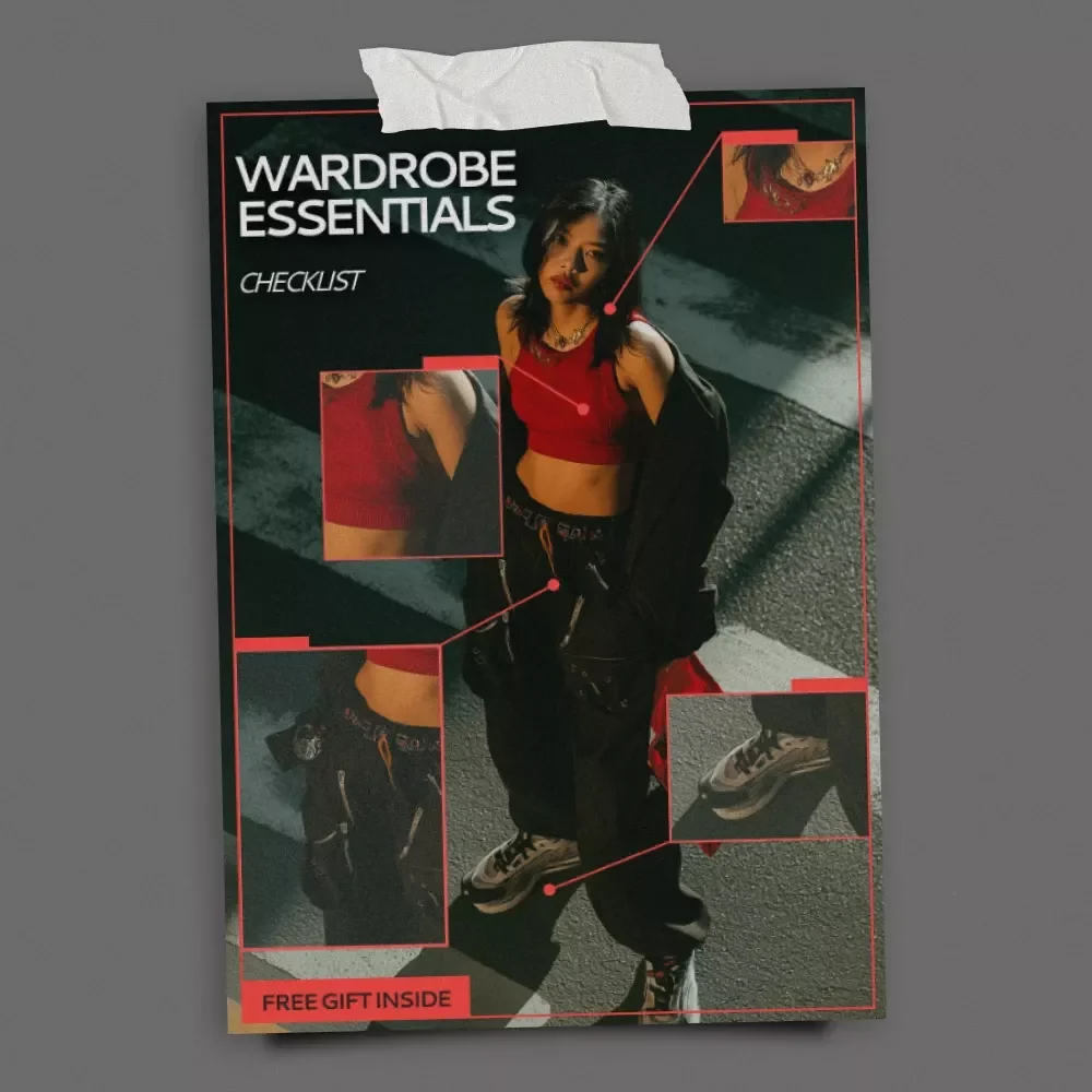 Wardrobe Essentials Checklist | Minimalist Closet Guide & Answer to What Wardrobe Basics are Essential | Digital Download
