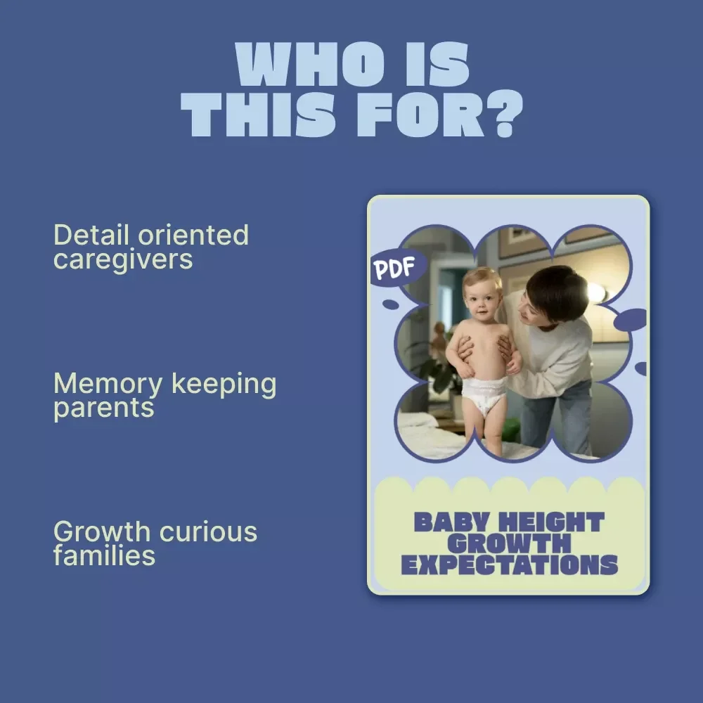 Baby Height Growth Expectations Checklist | Simple Baby Height Growth Expectations Tracker for Newborns & Toddlers