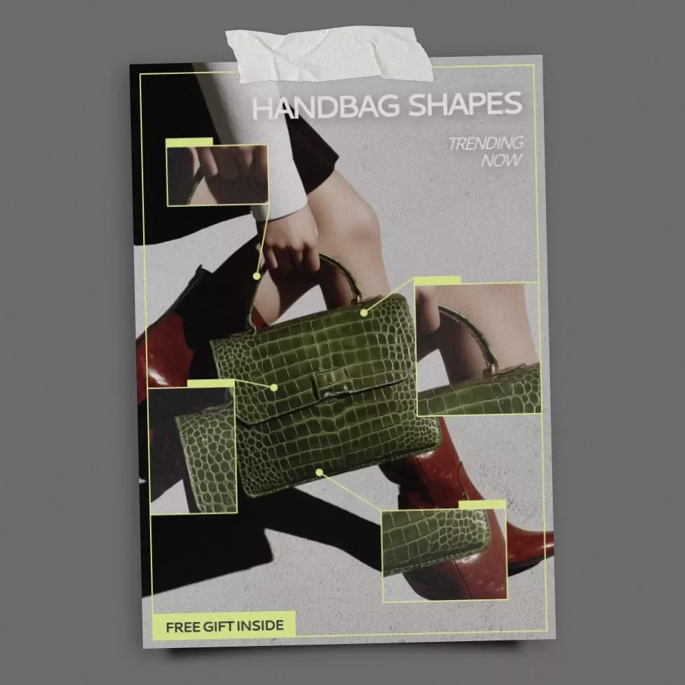 Handbag Shapes Trending Now | Style Guide to Discover what handbag shapes are trending now | Digital Fashion Download
