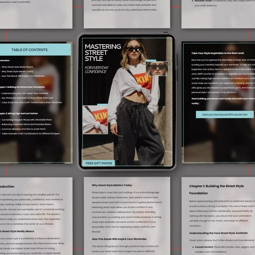 Mastering Street Style for Confidence – A Modern Ebook Guide to Street Style Outfit Inspiration, Personal Fashion Expression, and Everyday Confidence