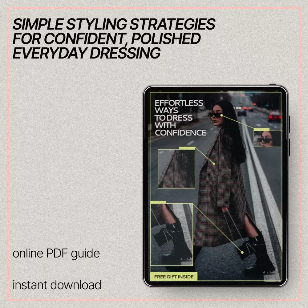 Effortless Ways to Dress with Confidence – eBook Guide on what to wear to look polished together, Timeless Style, Simple Wardrobe, Everyday Outfit Confidence