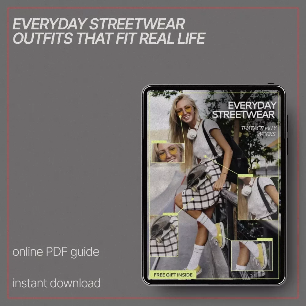 Everyday Streetwear That Actually Works | Streetwear Outfit Ideas for Everyday | Practical Style Guide eBook