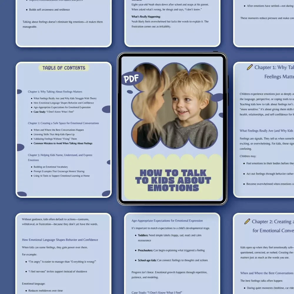 How to Talk to Kids About Emotions – Practical Parenting Guide for How to Talk to Kids About Feelings, Emotional Intelligence, and Confident Communication