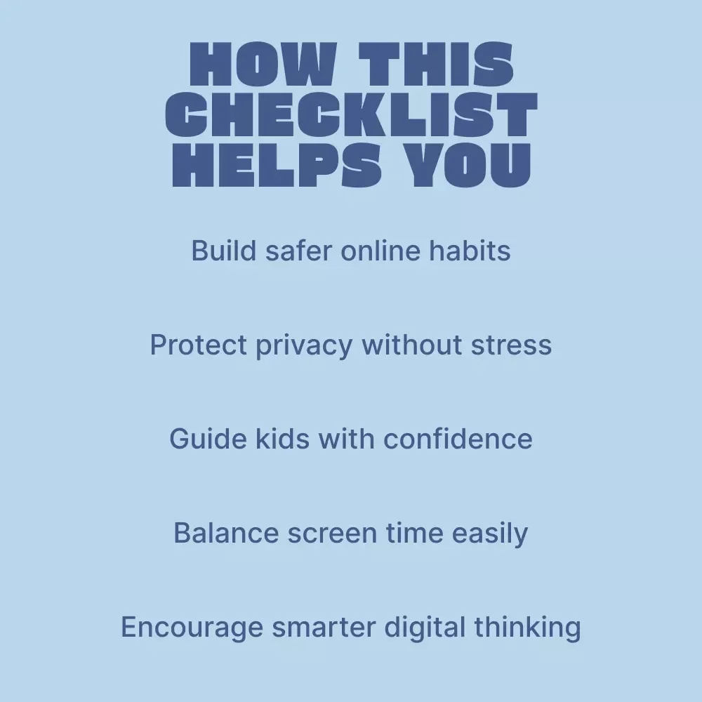 Smart & Safe: AI Tools for Kids’ Online Safety | Printable Checklist for Parents & Families | Digital Download for Confident, Secure Screen Time