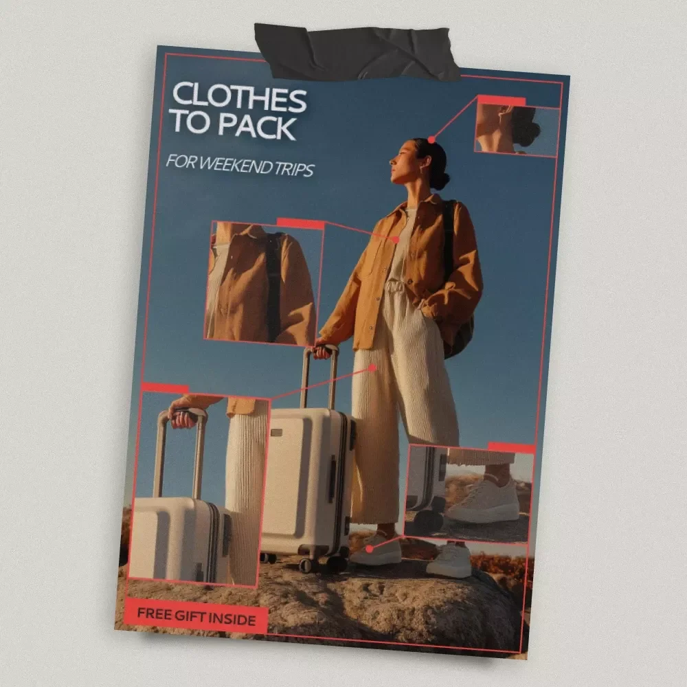 Clothes to Pack for Weekend Trips – Smart Travel Guide for What Clothes to Pack for a Weekend Trip | Easy Packing Checklist & Outfit Planning eBook