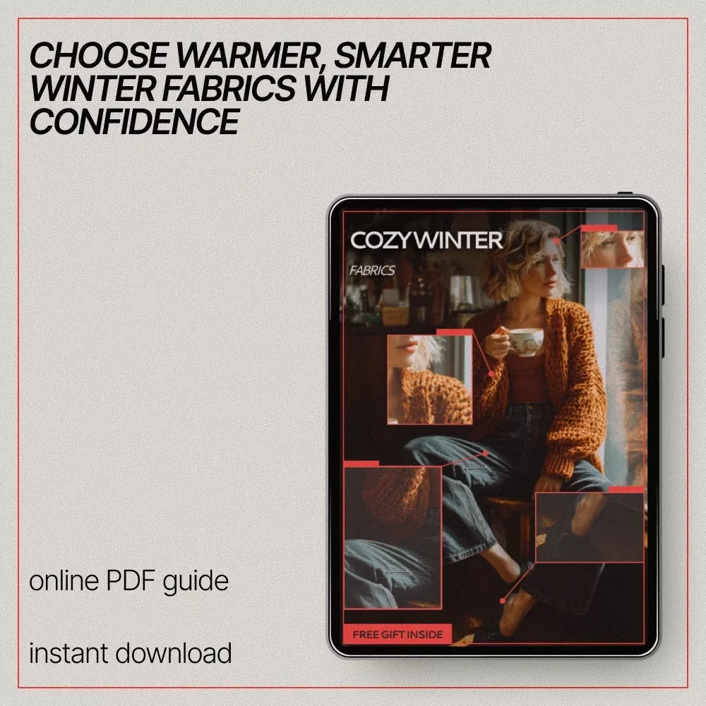 Cozy Winter Fabrics | Ebook Guide to Cozy Fabrics for Winter, Smart Fabric Choices, Warm & Breathable Materials