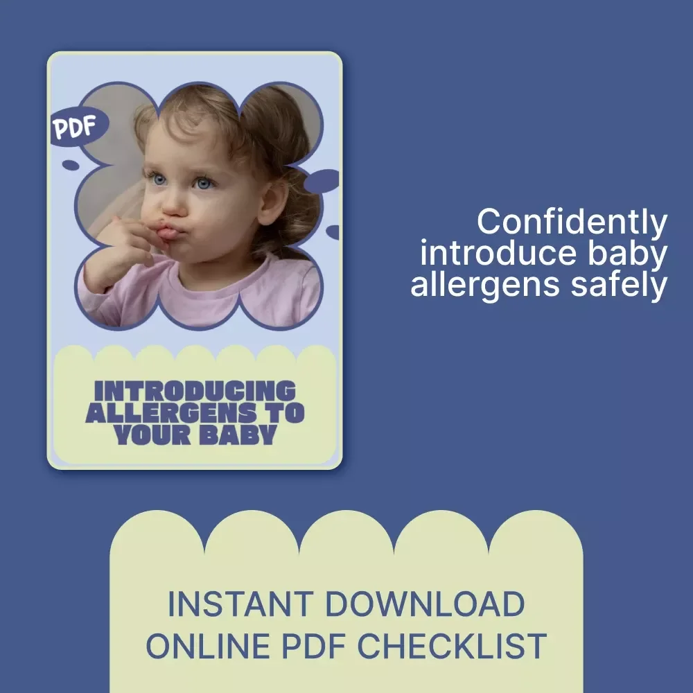 Introducing Allergens to Your Baby – Printable Checklist for Parents | When to Introduce Allergens to Baby Guide