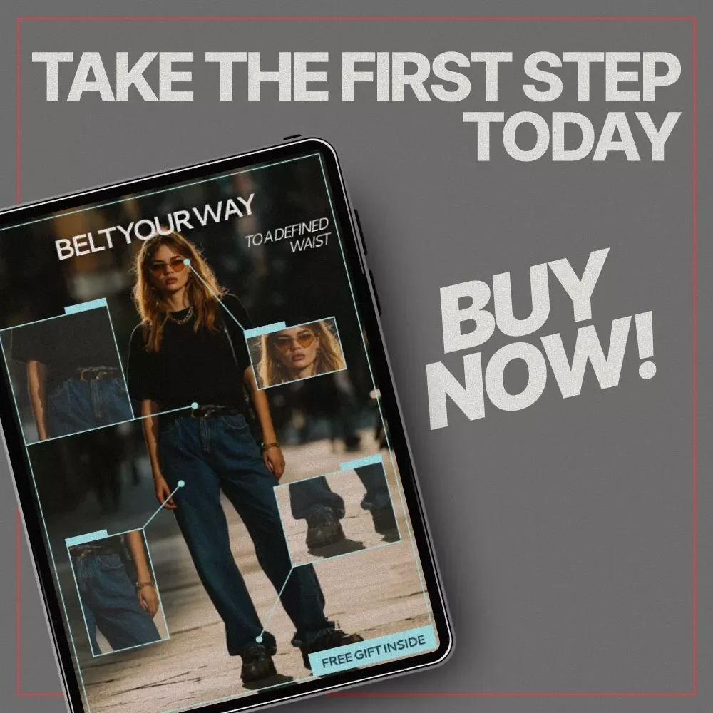 Belt Your Way to a Defined Waist – Style Checklist Answering what belts help define the waist look | Instant Digital Download