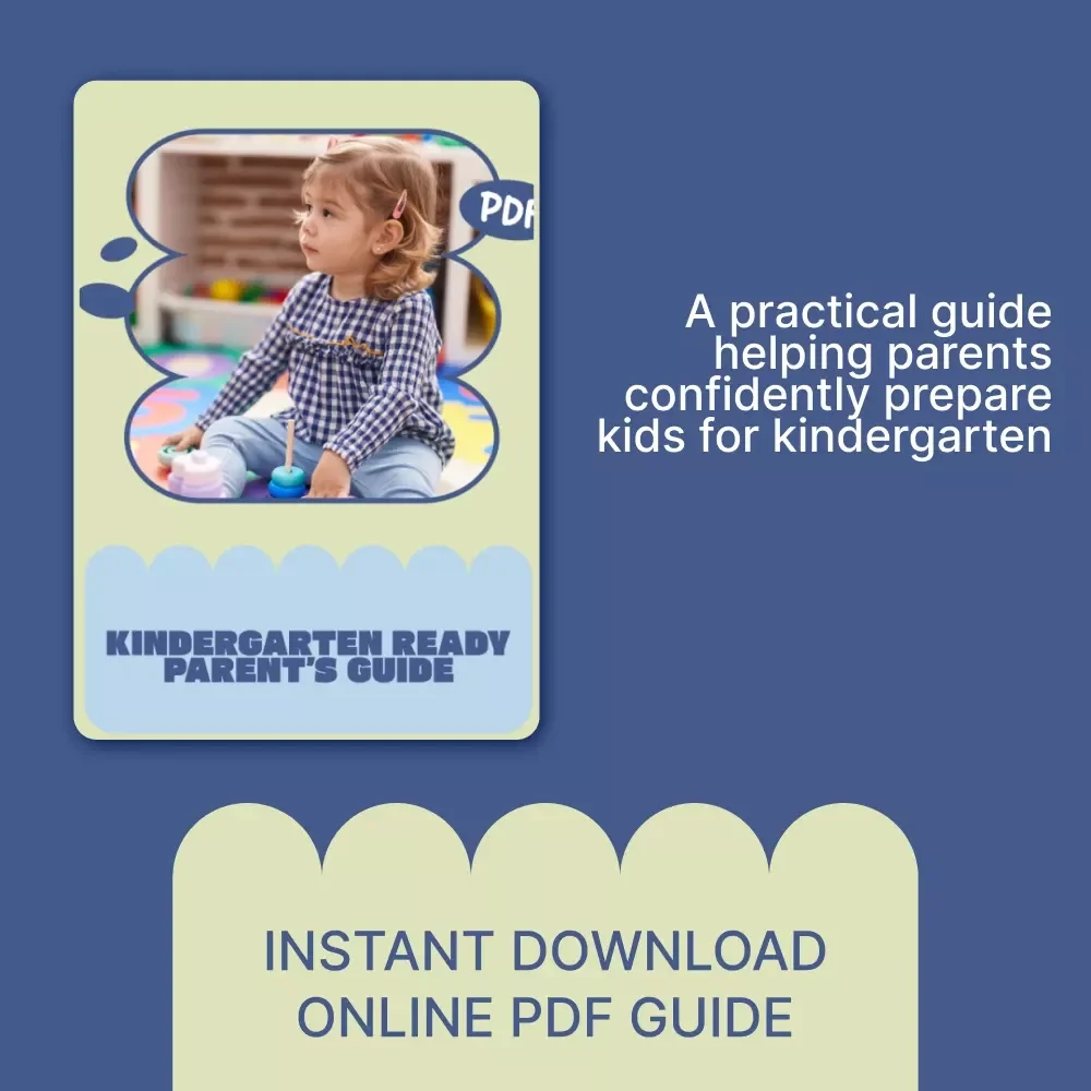 Kindergarten Ready Parent’s Guide | How to Prepare Kids for Kindergarten | Printable Ebook for Parents, Preschool to Kindergarten Transition