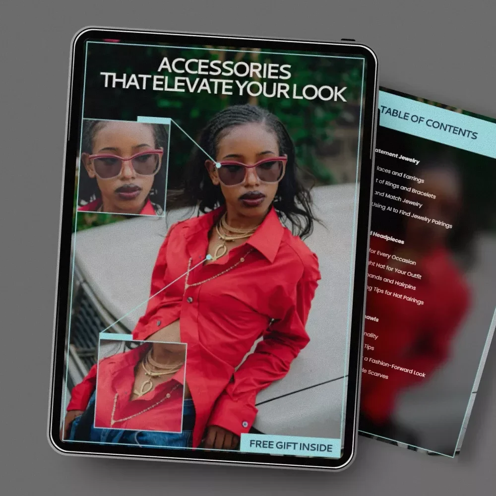 Accessories That Elevate Your Look – Style Guide eBook | What Accessories Make Outfit Pop | Jewelry, Hats, Scarves & Footwear Styling Guide