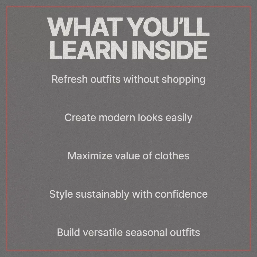 Blending Old and New for a Modern Wardrobe – Style Guide Ebook on How to Match Old and New Clothes Together