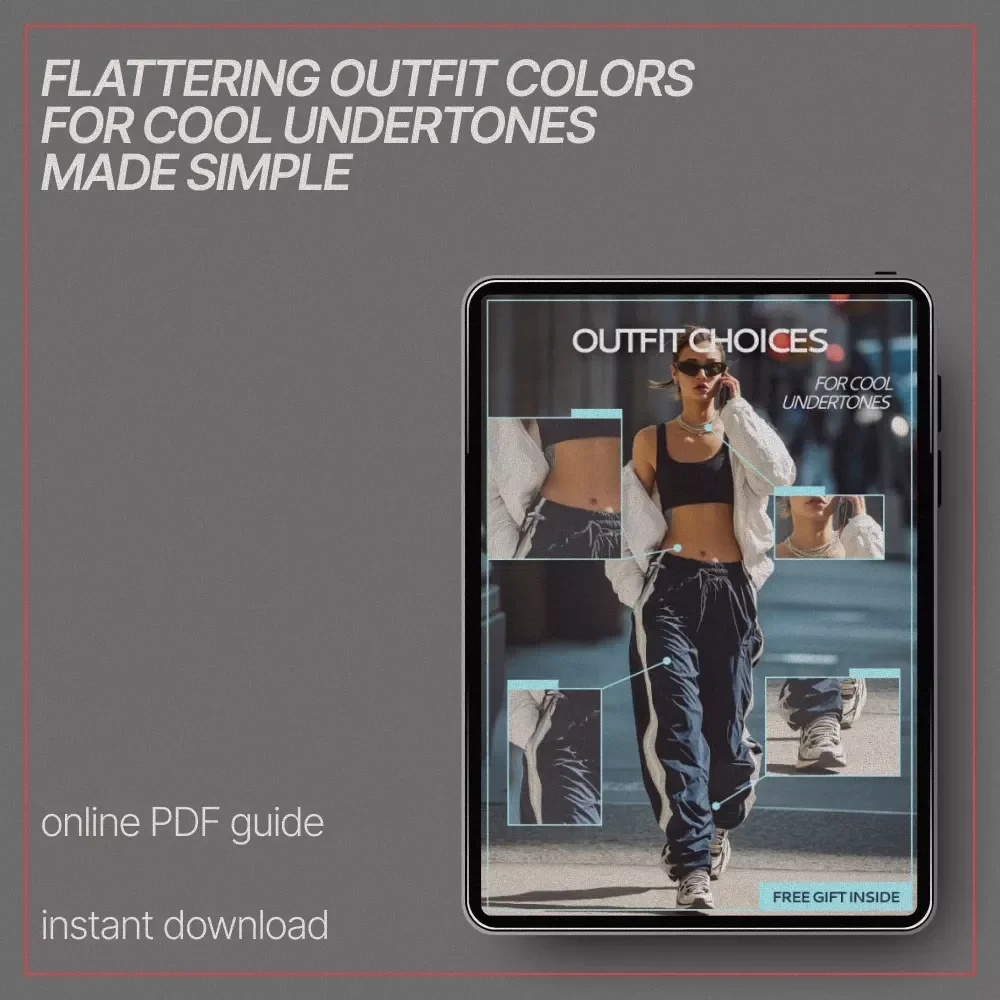 Outfit Choices for Cool Undertones – Ebook Guide to what outfit colors suit cool undertones, Build a Flattering Wardrobe with Confidence