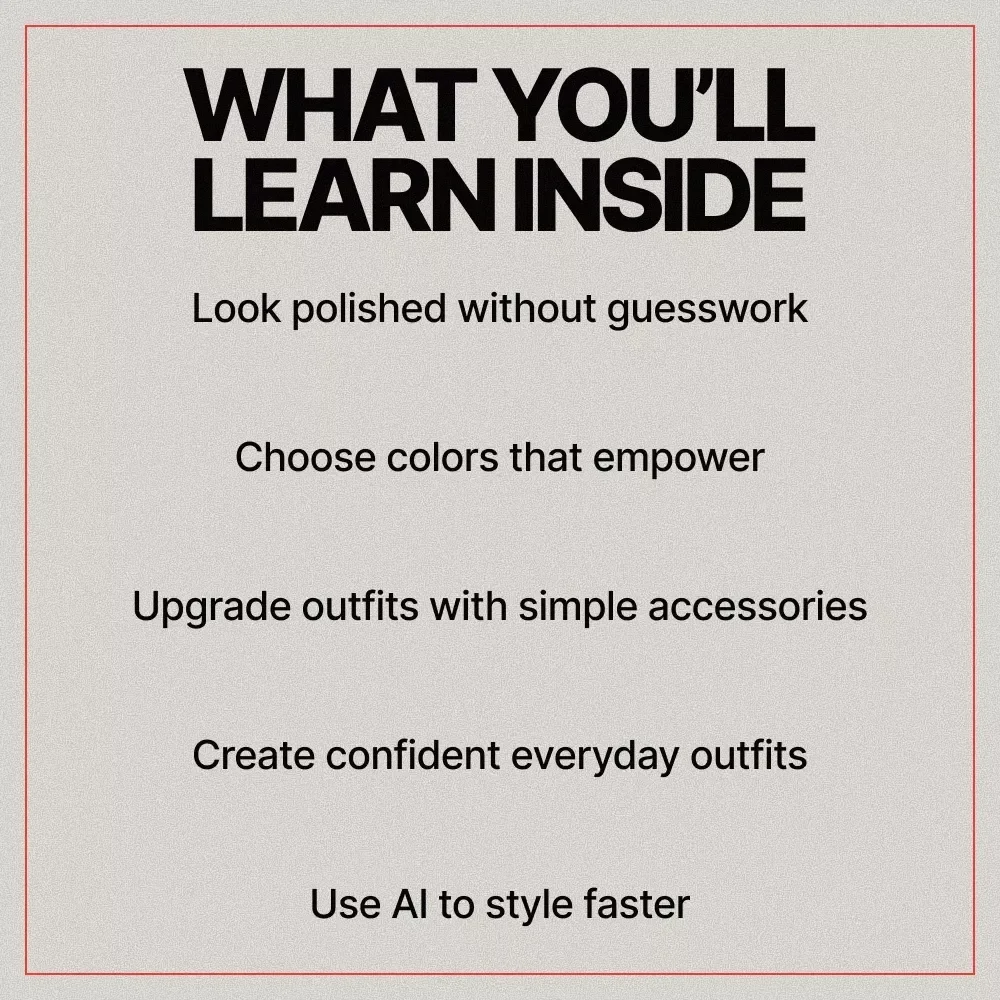 Outfits That Elevate Your Presence | Confidence-Boosting Style Guide eBook | What Outfits Help Look More Confident Through Fit, Color & Smart Styling