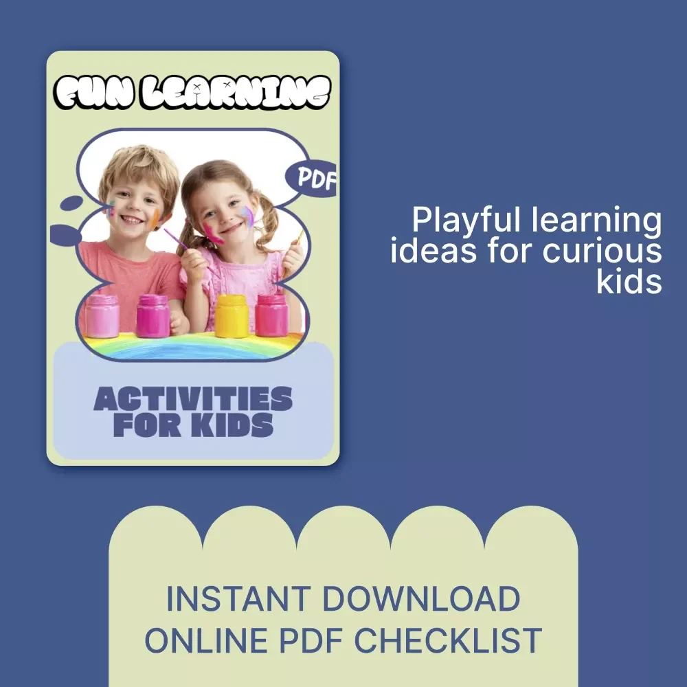 Fun Learning Activities for Kids | Printable Checklist for Play-Based Education, Homeschool & Everyday Learning