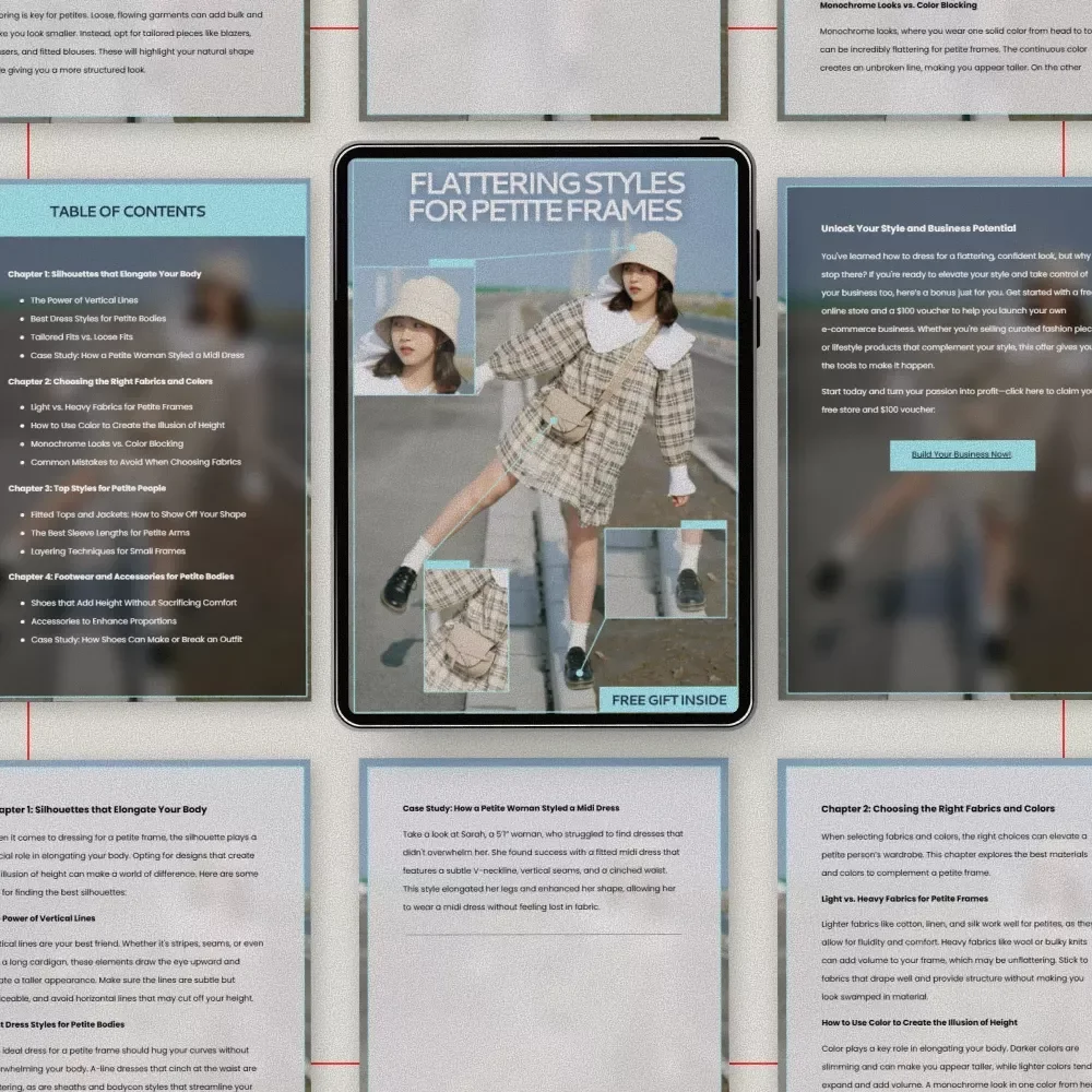 Flattering Styles for Petite Frames – Ebook Guide to What Outfits Are Flattering for Petite People | Style, Fit & Proportion Tips